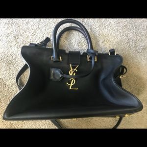Yves Saint Laurent YSL Small Cabas Bag Black